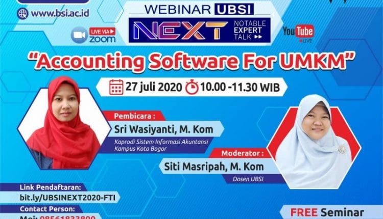 Webinar Accounting Software for UMKM
