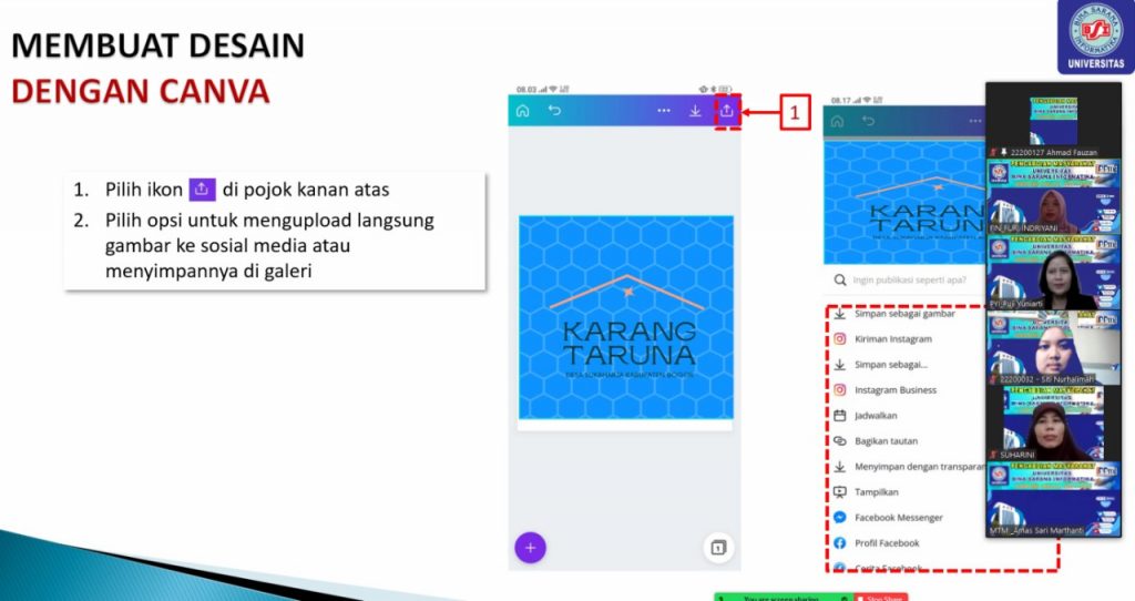 Penggunaan Aplikasi CANVA