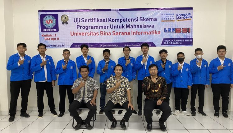 Melalui Sertifikasi Kompetensi Uiversitas BSI Kampus Karawang Siapkan Mahasiswa Kompeten Bidang Programmer