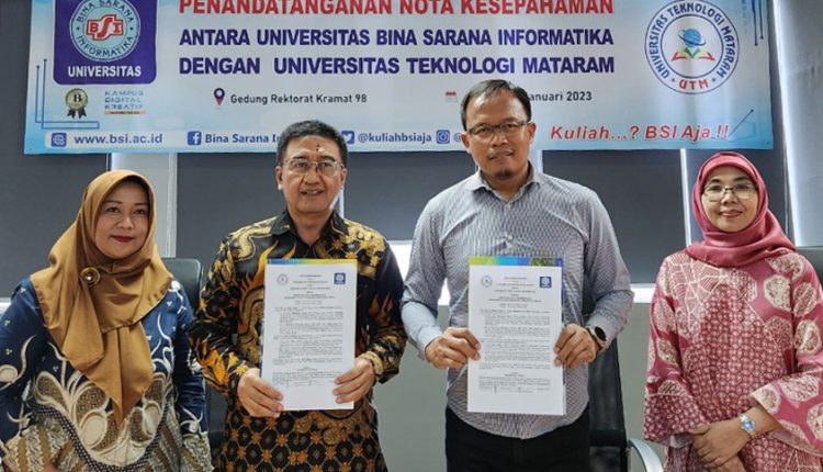 Universitas BSI Jalin Kerja Sama Dengan Universitas Teknologi Mataram