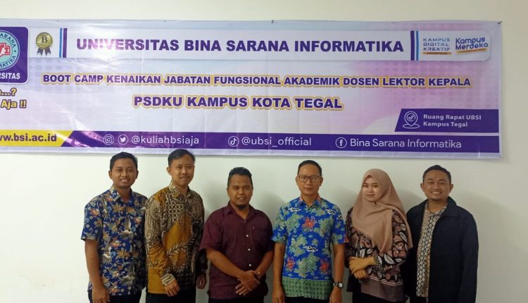 Univeritas BSI Kampus Tegal Sukses Gelar Bootcamp Kenaikan Jabatan Fungsional Akademik Lektor Kepala