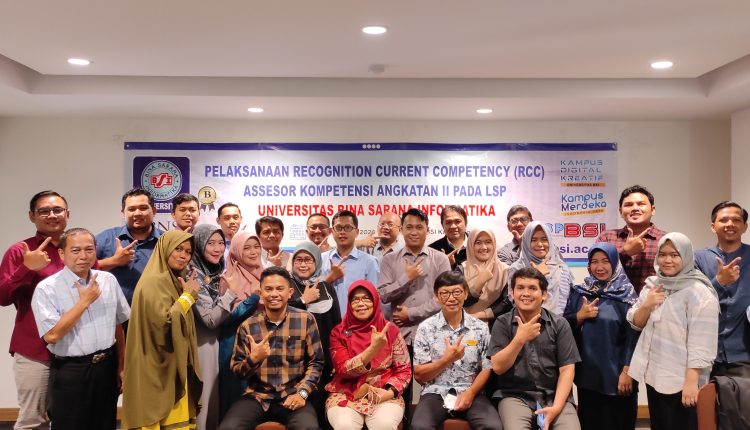 LSP Universitas BSI Kembali Selenggarakan Kegiatan RCC Bagi 48 Asesor Bidang Informatika