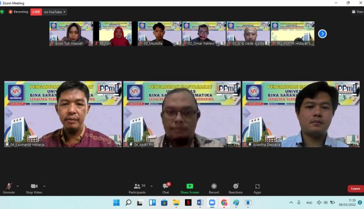 Pengabdian Masyarakat dosen prodi Sistem Informasi Akuntansi