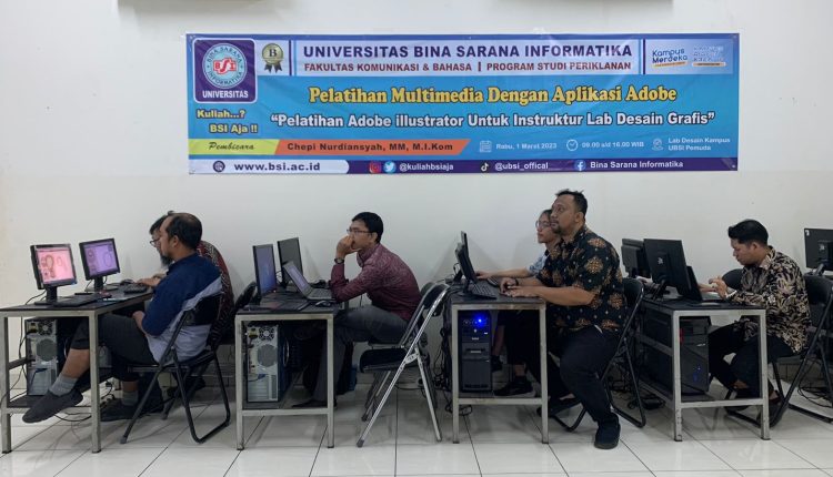 Upgrade Kualitas Pembelajaran Prodi Periklanan Mengadakan Pelatihan Multimedia Dengan Aplikasi Adobe Ilustrator