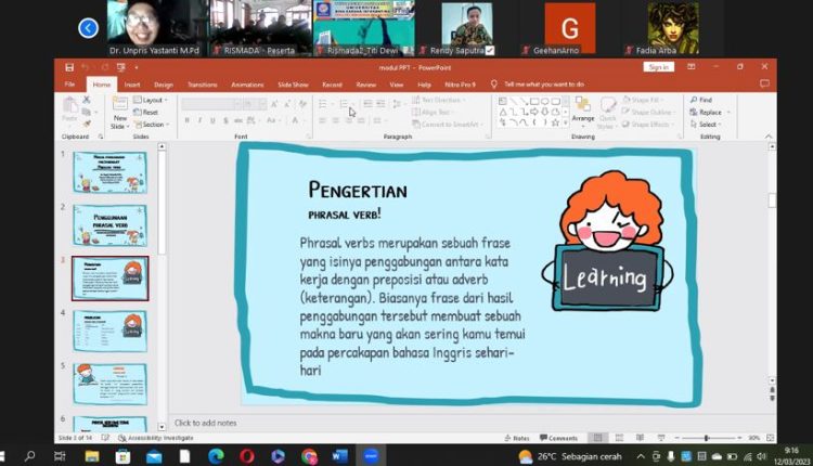 Remaja Mesjid Ikut Pelatihan Berbahasa Inggris