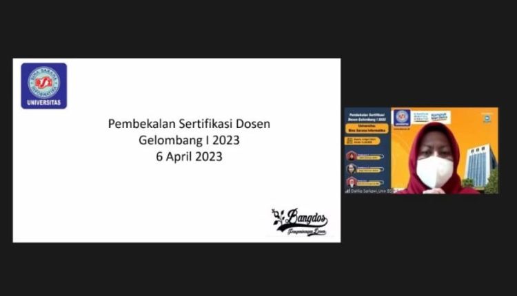 Universitas BSI Sukses Memberikan Pembekalan Sertifikasi Dosen Gelombang I Tahun 2023