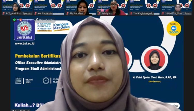 Perluas kemampuan Bidang administrasi Prodi Administrasi Bisnis Unversitas BSI Ikuti Pembekalan Sertifikasi Kompetensi