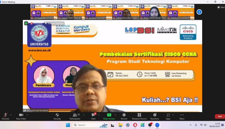 Program Studi Ilmu Komputer Universitas BSI Sukses Gelar Pembekalan Sertifikasi Cisco CCNA