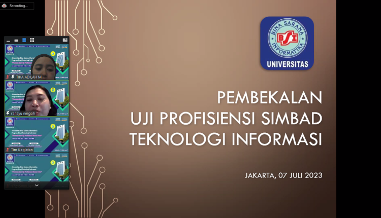 Pembekalan Uji Profesi Sistem Basis Data Mahasiswa Program Studi Teknologi Infromasi