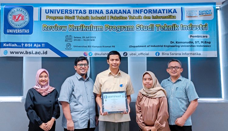 Review Kurikulum Prodi Teknik Industri, Universitas BSI Undang Perwakilan Kampus Universitas Indonesia