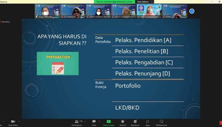 Pendampingan Sertifikasi Dosen Bagi Dosen yang telah eligible Serdos