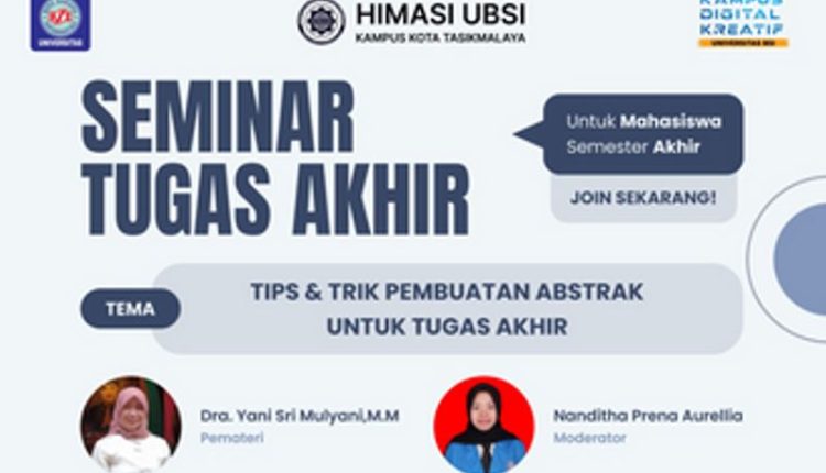 Seminar Pembuatan Abstrak