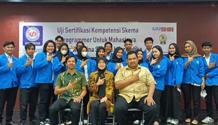 Universitas BSI Dukung Mahasiswa Raih Lulusan Bersertifikat Kompetensi