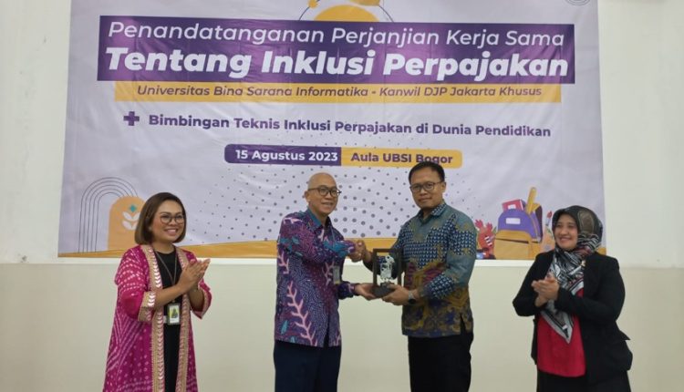 Universitas BSI Dan Kanwil DJP Jakarta Khusus Menandatangani Perjanjian Kerjasama Inklusi Perpajakan