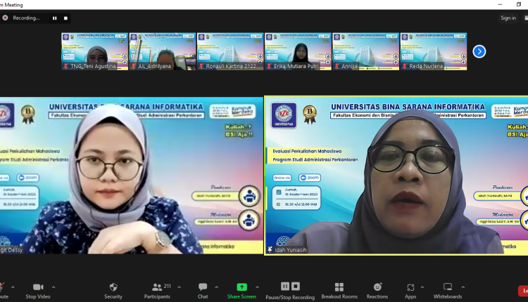 Program Studi Administrasi Perkantoran Universitas BSI Gelar Evaluasi Perkuliahan