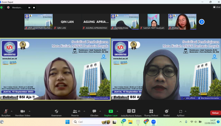 Sosialisasi Model Pembelajaran Untuk Mahasiswa Tentang Pembelajaran MKWK Berbasis Proyek