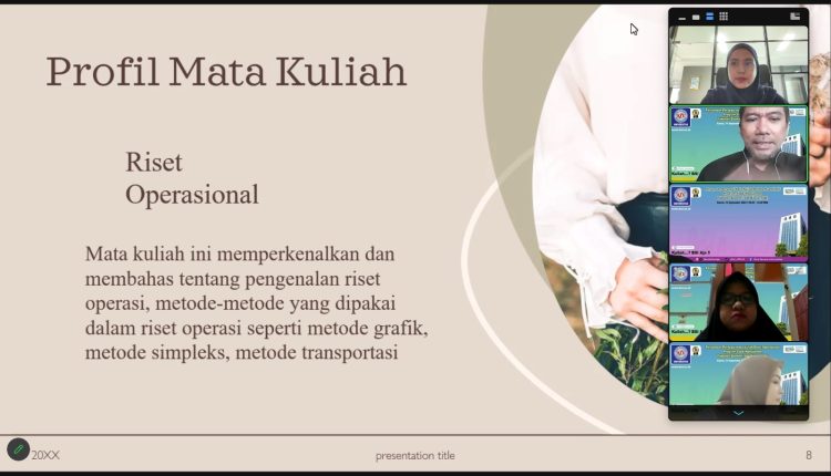 Persamaan Persepsi Mata Kuliah Metode Kuantitatif Dan Riset Operasional