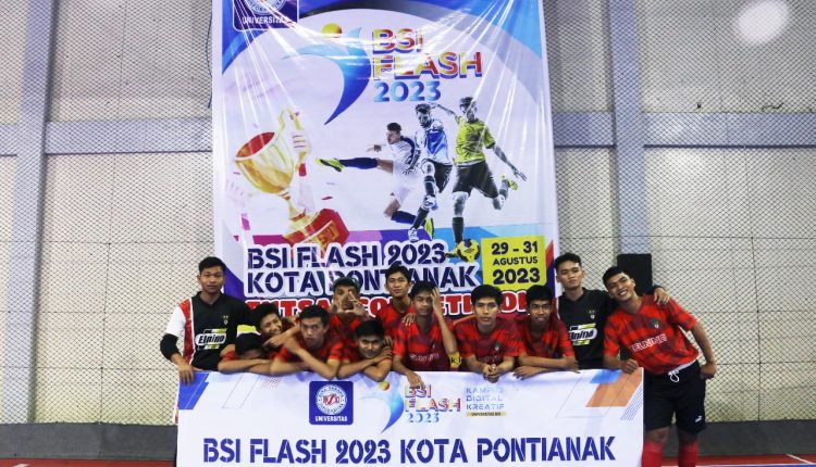 SMA Negeri 9 Pontianak Juarai Futsal Competition BSI Flash 2023