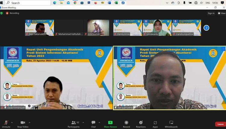 Unit Pengembangan Akademik Program Studi Sistem Informasi Akuntansi Menggelar Rapat Strategis untuk Peningkatan Mutu Pendidikan