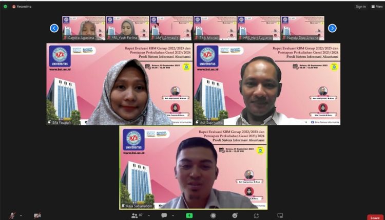 Prodi Sistem Informasi Akuntansi Universitas BSI Kampus Sukabumi Rutin Adakan Rapat Evaluasi KBM dan Persiapan Perkuliahan