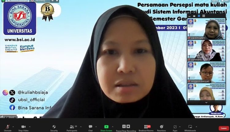 Prodi Sistem Informasi Akuntansi Universitas BSI Kampus Sukabumi Adakan Persamaan Persepsi Mata Kuliah