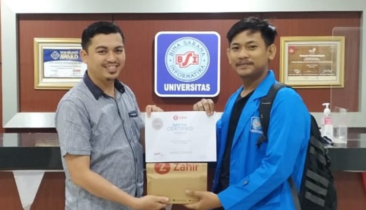 Mahasiswa Sistem Informasi Akuntansi Universitas BSI Kampus Pontianak Raih Nilai Tertinggi dalam Sertifikasi Zahir Accounting 2023