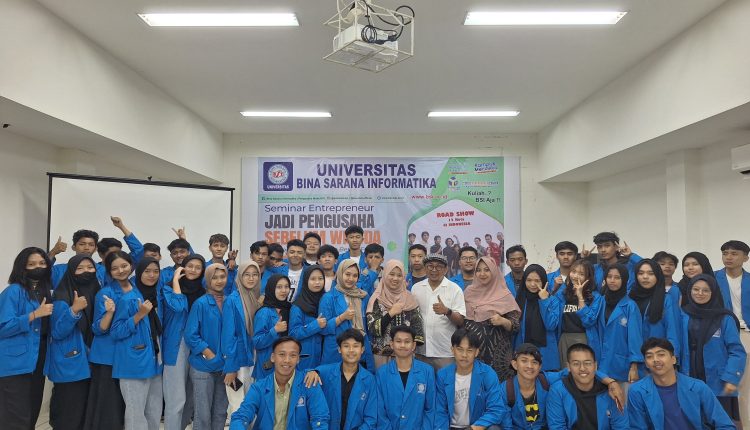 Mendorong Mahasiswa Jadi Wirausaha Muda Universitas BSI Sukabumi Gelar Seminar Entrepreneur