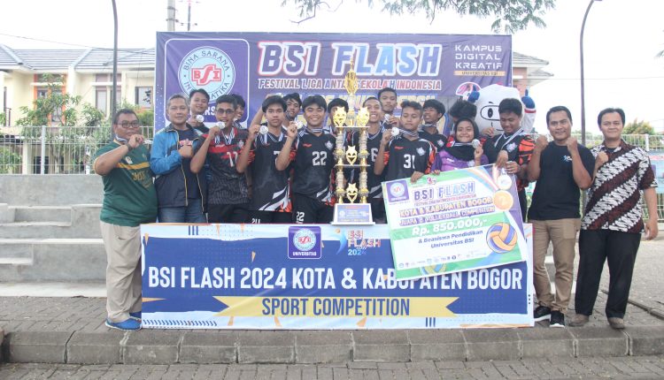 SMAN 1 Citereup Raih Juara 2 Volleyball Competition BSI Flash 2024