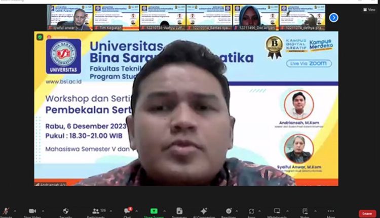 Prodi Sistem Informasi Gelar Pembekalan Sertifikasi