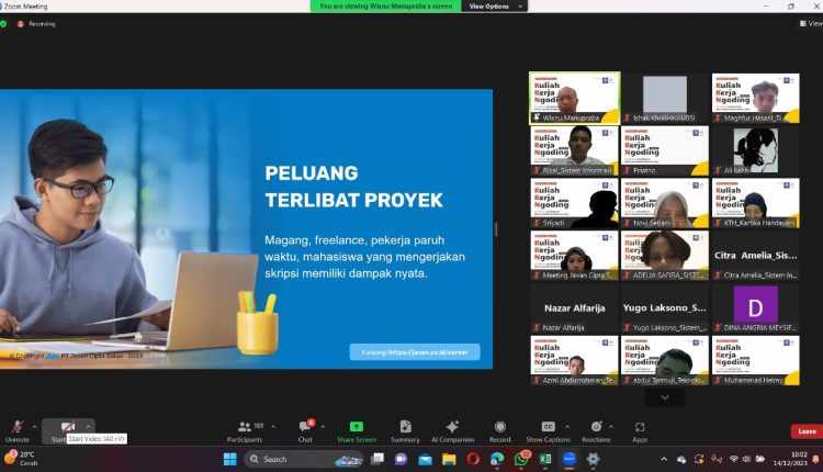 Webinar Kuliah Kerja Ngoding Bersama Alumni