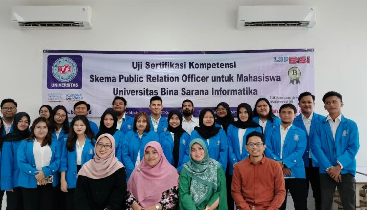 Tingkatkan Kompetensi Mahasiswa Prodi PR Melalui Uji Assesmen Sertifikasi Kompetensi Skema Public Relations Officer