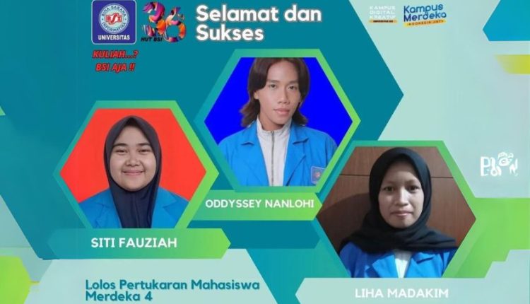 Foto:18 Mahasiswa Universitas BSI Lolos Seleksi Program Pertukaran Mahasiswa Merdeka (PMM) 4 Tahun 2024