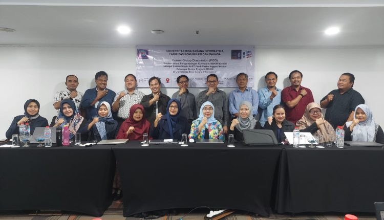 Prodi Sastra Inggris Universitas BSI Sukses Gelar Forum Group Discussion (FGD) sebagai implementasi Pengembangan Kurikulum MBKM mandiri
