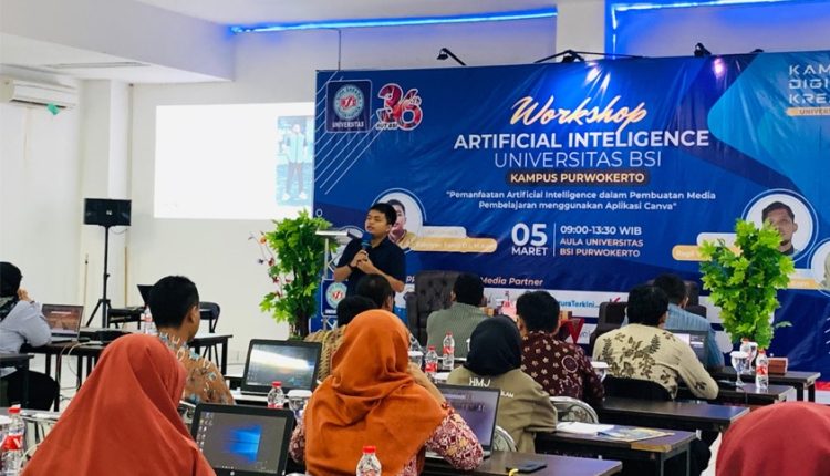 Universitas BSI Kampus Purwokerto Gelar Workshop Pemanfaatan AI dalam Pembuatan Media Pembelajaran