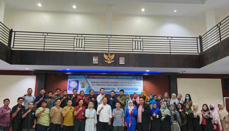 Evaluasi Kegiatan Akademik Gasal 2023/2024 dan Persiapan Perkuliahan Genap 2023/2024 Universitas BSI Kampus Pontianak