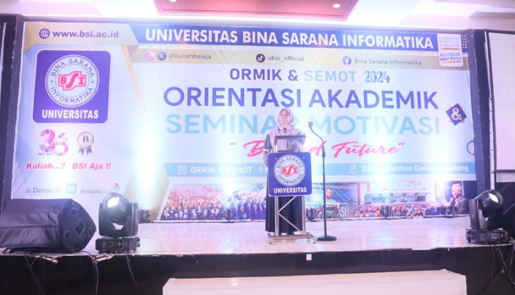 Wakil Rektor Universitas BSI, Ajak Mahasiswa Baru Dukung Kemajuan Pendidikan Melalui Afirmasikan Tiga Hal Positif