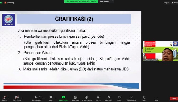 Program Studi Rekayasa Perangkat Lunak menyelenggarakan Sosialisasi Skripsi untuk Mahasiswa