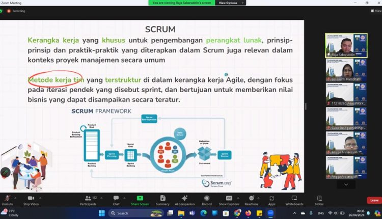 Mengukuhkan Keterampilan Profesional, Mahasiswa Prodi SIA Ikuti Workshop Metode Scrum