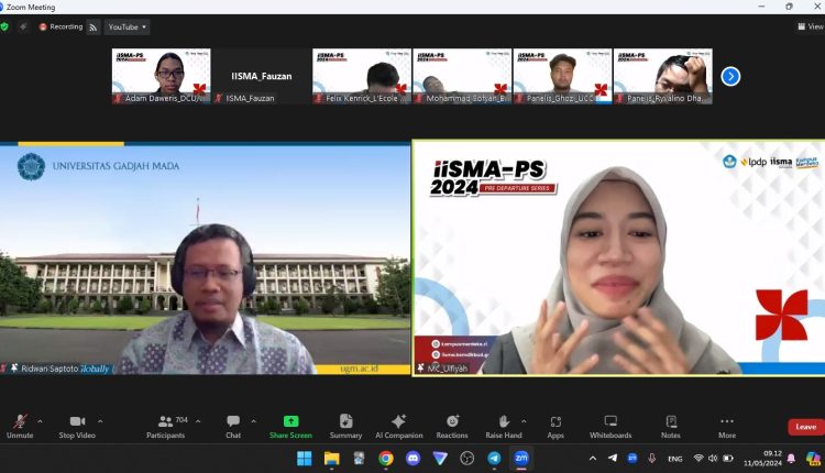 Shafa Callista dan Adam Daweris Ikuti Pembekalan Kesiapan Psikologis dan Pencegahan Perundungan dalam IISMA Pre-Departure Series 2024