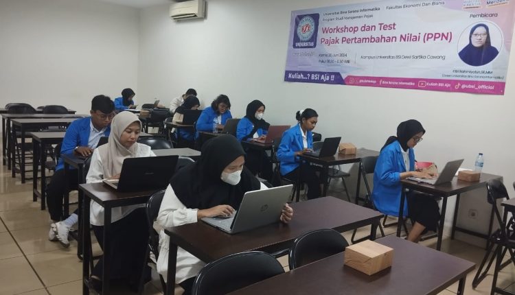Tambah Wawasan Dan Kompetensi, Program Studi Manajemen Pajak Selenggarakan Workshop dan Tes Pajak Pertambahan Nilai (PPN)