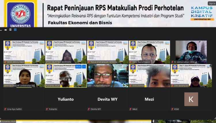 Siapkan Lulusan Berdaya Saing Global, Prodi Perhotelan Universitas BSI Gelar Rapat Peninjauan RPS Mata Kuliah