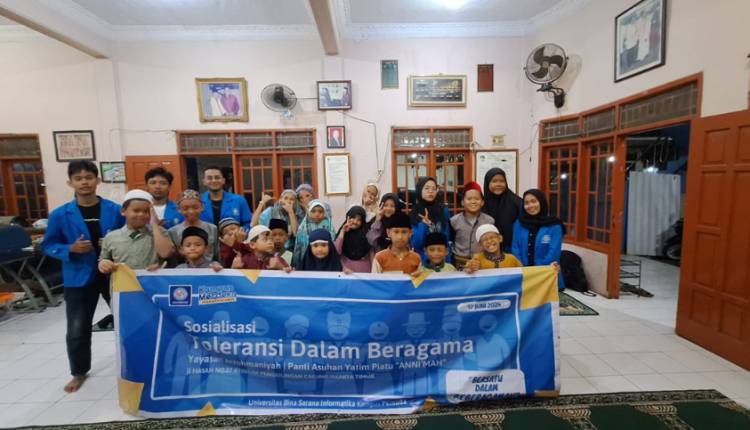 Mahasiswa Universitas BSI Ajarkan Toleransi Beragama Terhadap Anak-anak di Panti Asuhan
