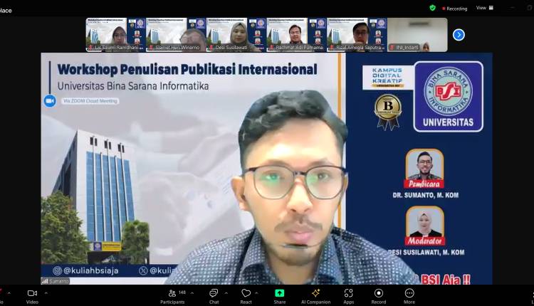 Bangun Rasa Percaya Diri Dalam Menulis, Dosen Universitas BSI Ikuti Workshop Penulisan Publikasi Internasional
