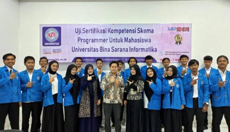 Universitas BSI Kampus Tasikmalaya Siap Gelar Sertifikasi Kompetensi Bidang Programmer untuk Mahasiswa