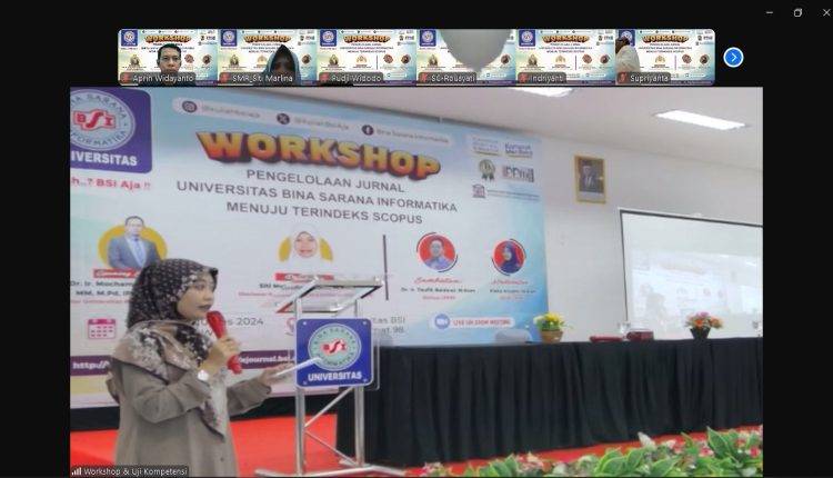 LPPM Universitas BSI Kampus Purwokerto Mengikuti Workshop Pengelolaan Jurnal Menuju Terindeks Scopus session 2