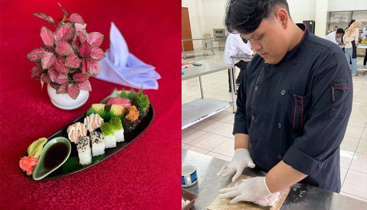 Tingkatkan Daya Saing Di Industri Perhotelan, Mahasiswa Prodi Perhotelan Universitas BSI Mengadakan Pelatihan Pembuatan Sushi