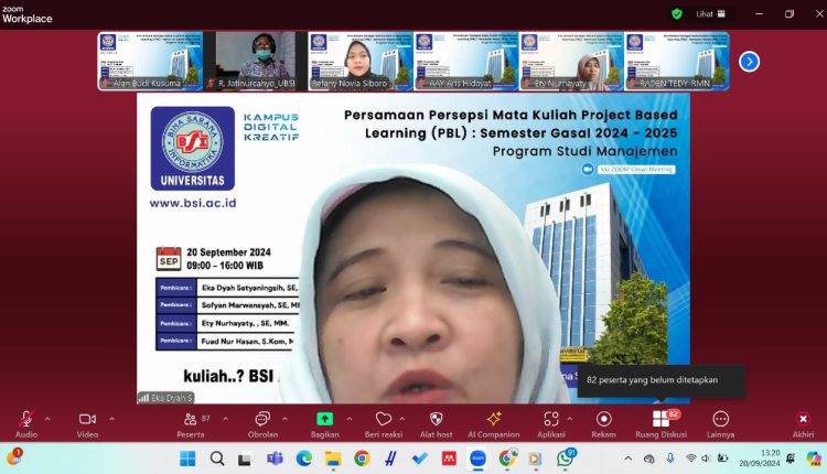 Program Studi Manajemen Universitas BSI Memperkuat Persamaan Persepsi melalui Project Based Learning