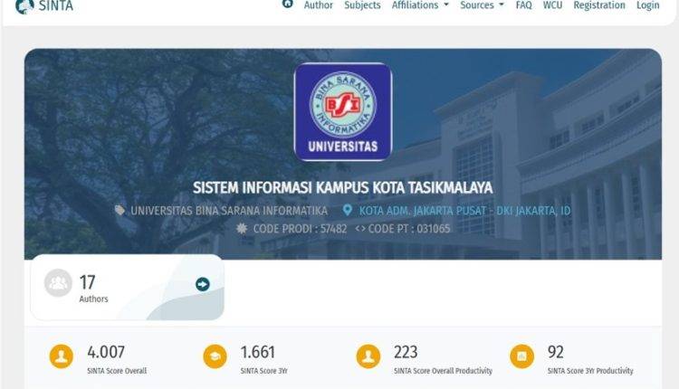 Penguatan Penelitian Berkualitas di Universitas BSI Kampus Tasikmalaya melalui Publikasi pada Jurnal Nasional Terakreditasi dan Berindeks SINTA