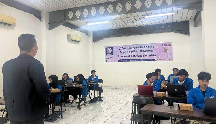 LSP Universitas BSI Selenggarakan Sertifikasi Kompetensi Skema Programmer Pada Prodi Sistem Informasi