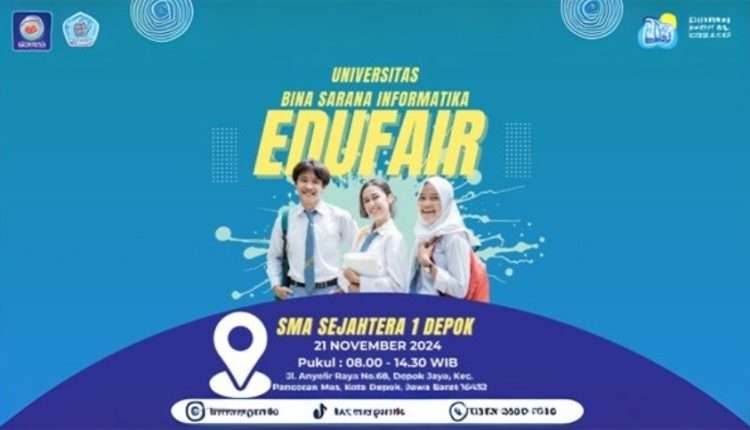 Meriahkan Edukasi Masa Depan! Universitas BSI Kampus Margonda Hadir di Edu Bazar SMA Sejahtera 1 Depok